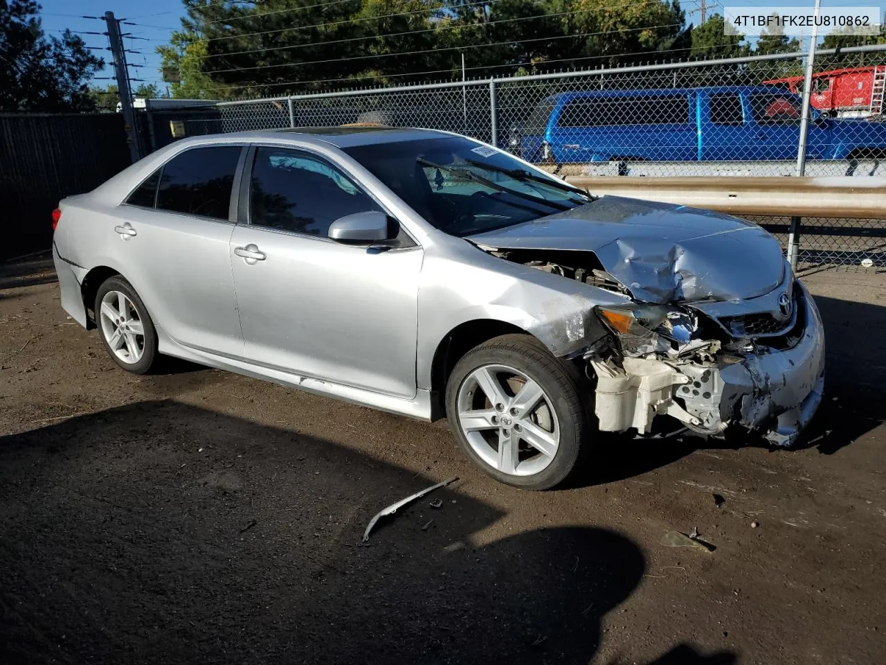 2014 Toyota Camry L VIN: 4T1BF1FK2EU810862 Lot: 72400404