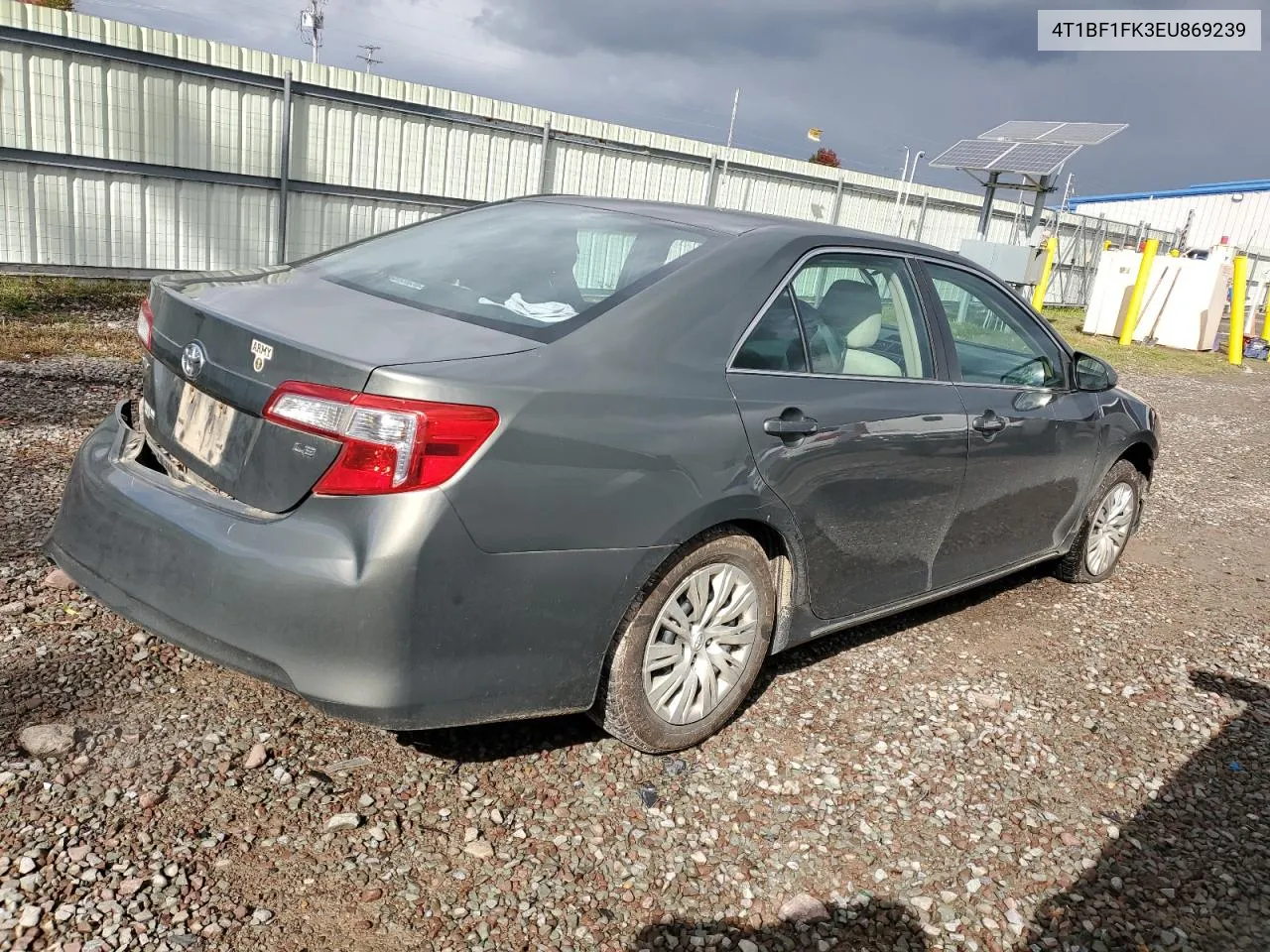 2014 Toyota Camry L VIN: 4T1BF1FK3EU869239 Lot: 72679524