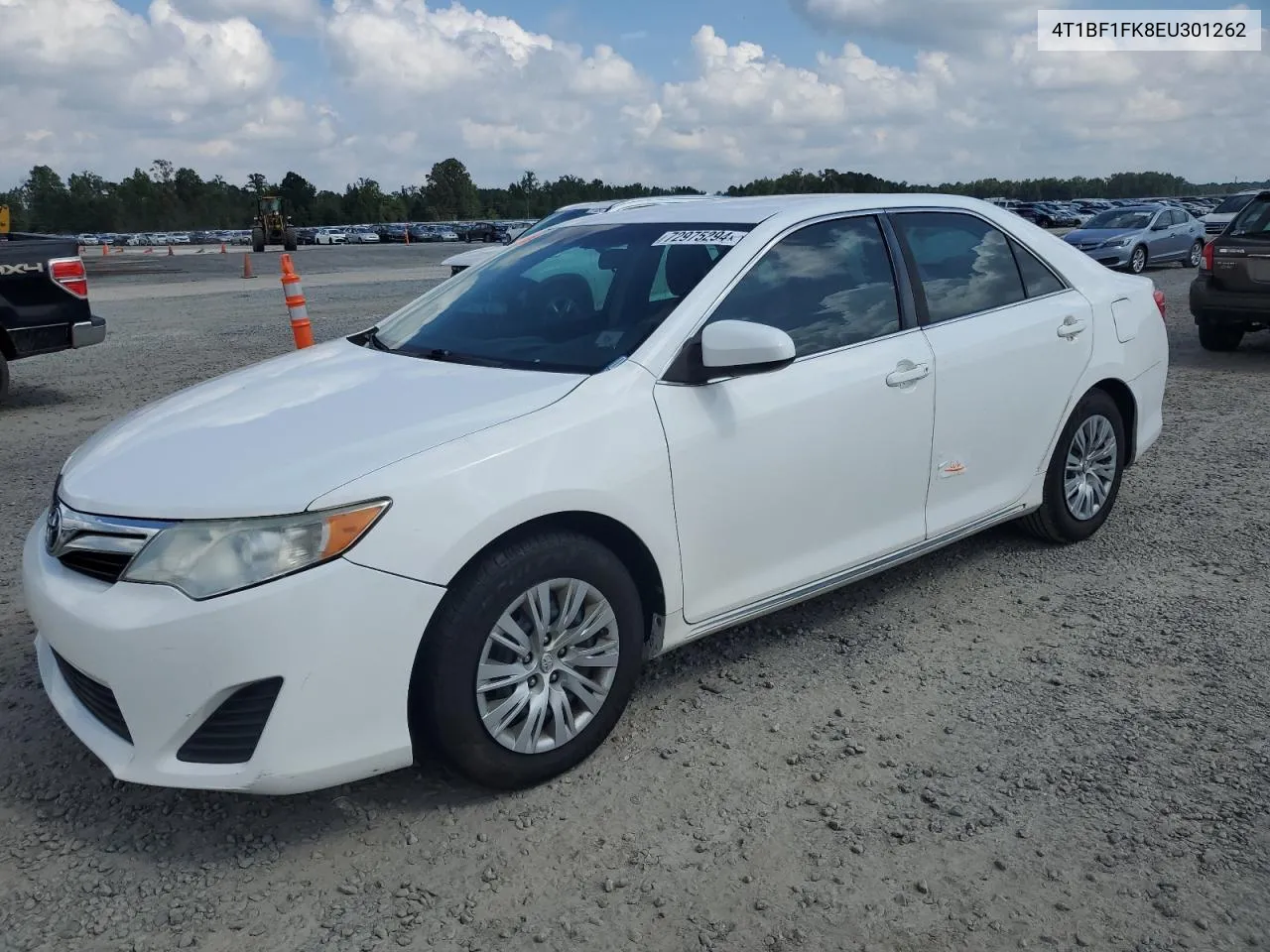 2014 Toyota Camry L VIN: 4T1BF1FK8EU301262 Lot: 72975294