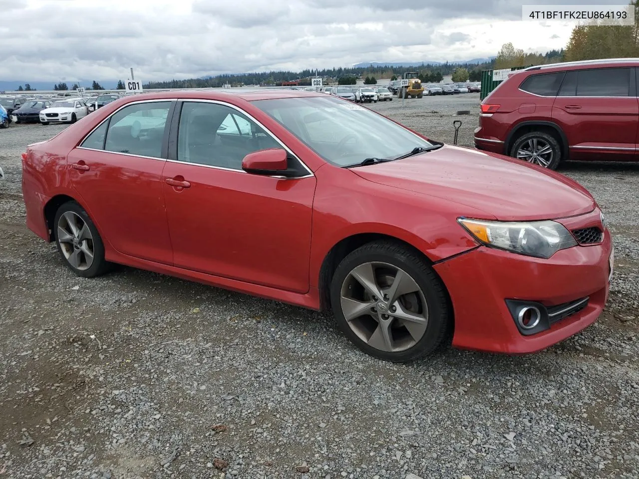 2014 Toyota Camry L VIN: 4T1BF1FK2EU864193 Lot: 73043114