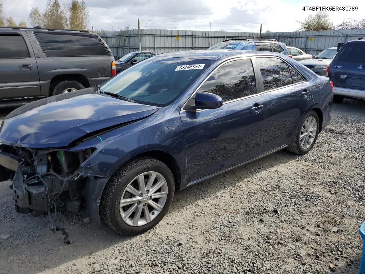 2014 Toyota Camry L VIN: 4T4BF1FK5ER430789 Lot: 73246154