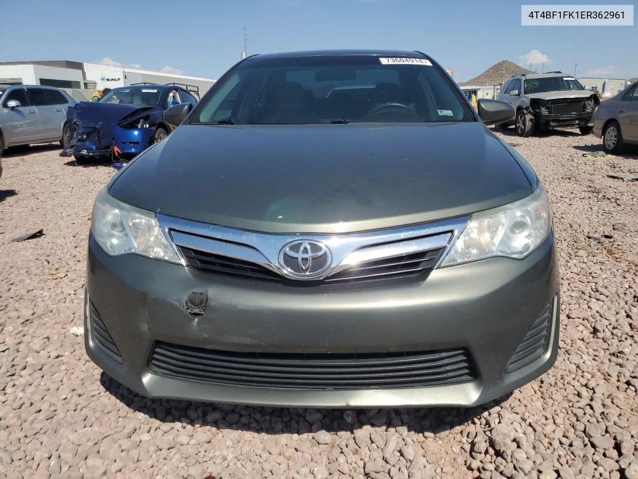 2014 Toyota Camry L VIN: 4T4BF1FK1ER362961 Lot: 73604914