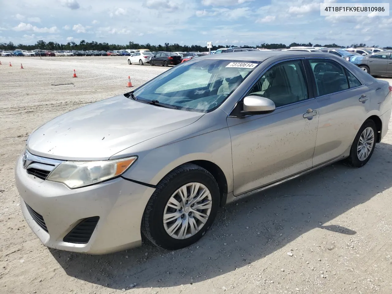 2014 Toyota Camry L VIN: 4T1BF1FK9EU810986 Lot: 73730614