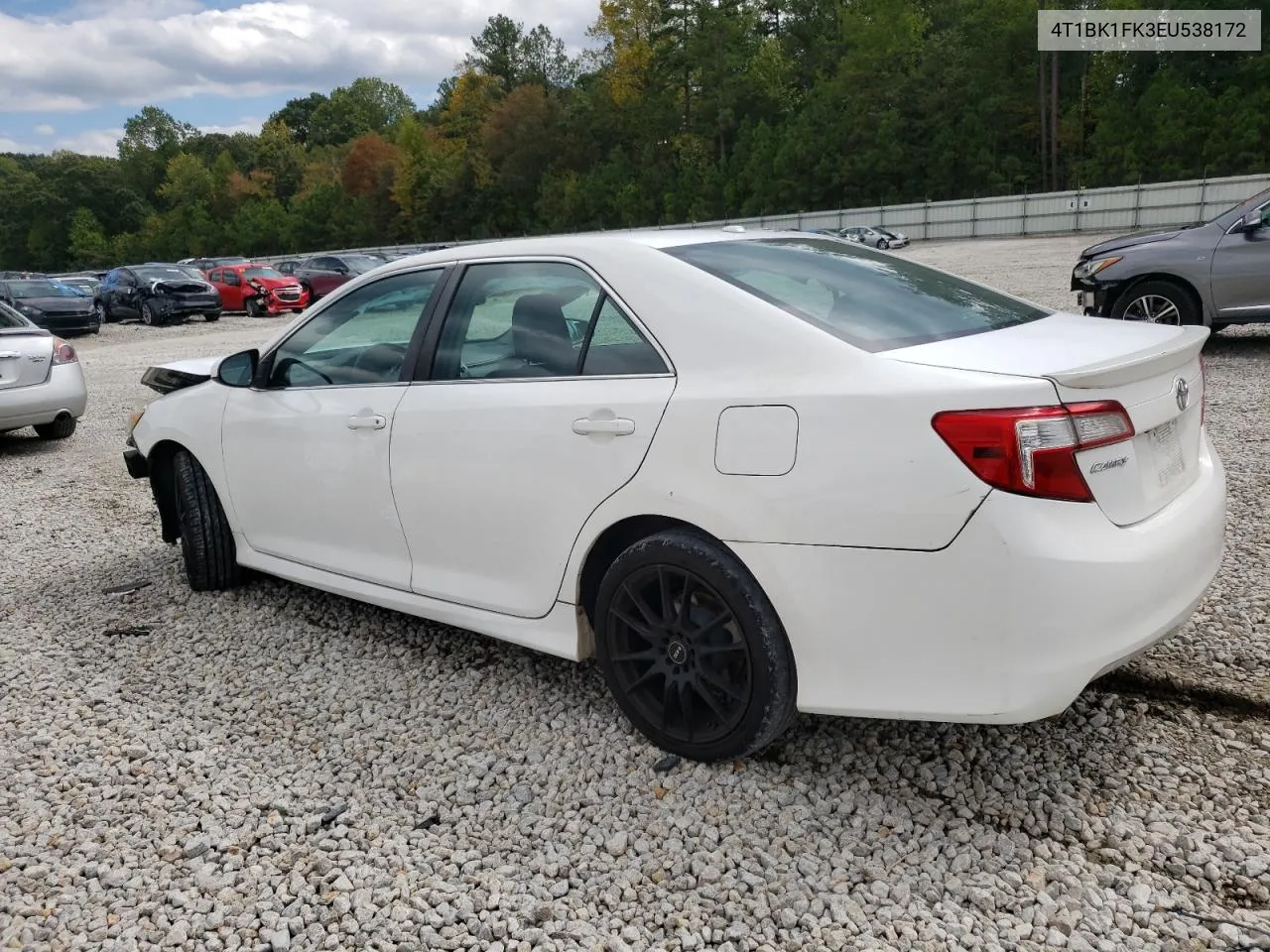 2014 Toyota Camry Se VIN: 4T1BK1FK3EU538172 Lot: 73782554