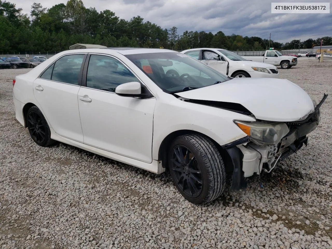 2014 Toyota Camry Se VIN: 4T1BK1FK3EU538172 Lot: 73782554