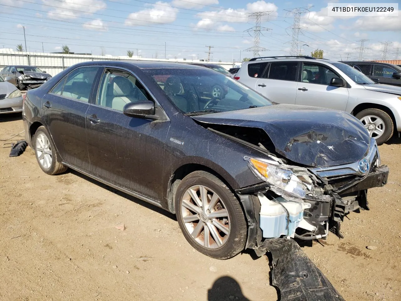 2014 Toyota Camry Hybrid VIN: 4T1BD1FK0EU122249 Lot: 73786254