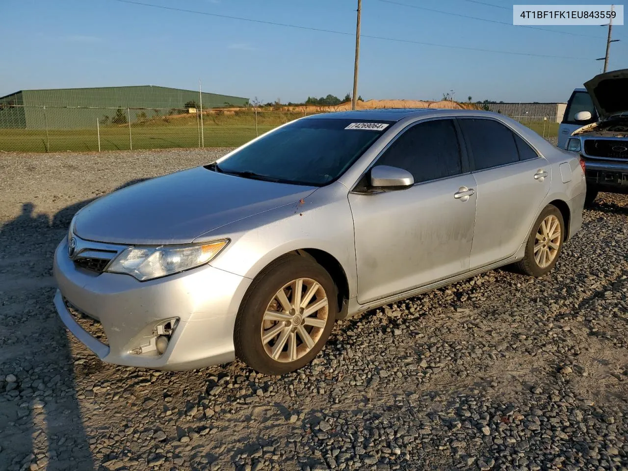 2014 Toyota Camry L VIN: 4T1BF1FK1EU843559 Lot: 74269064