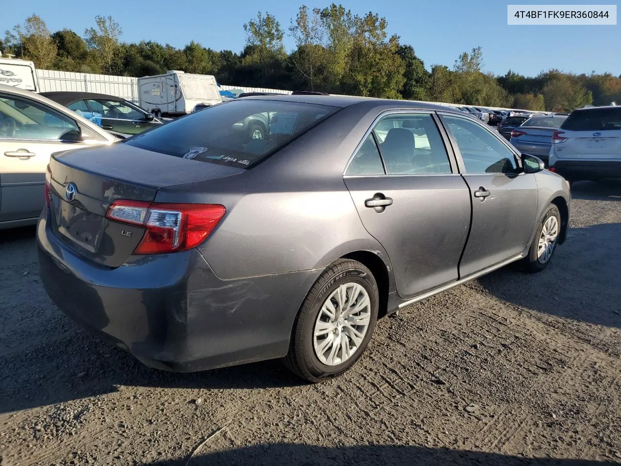 2014 Toyota Camry L VIN: 4T4BF1FK9ER360844 Lot: 74452674