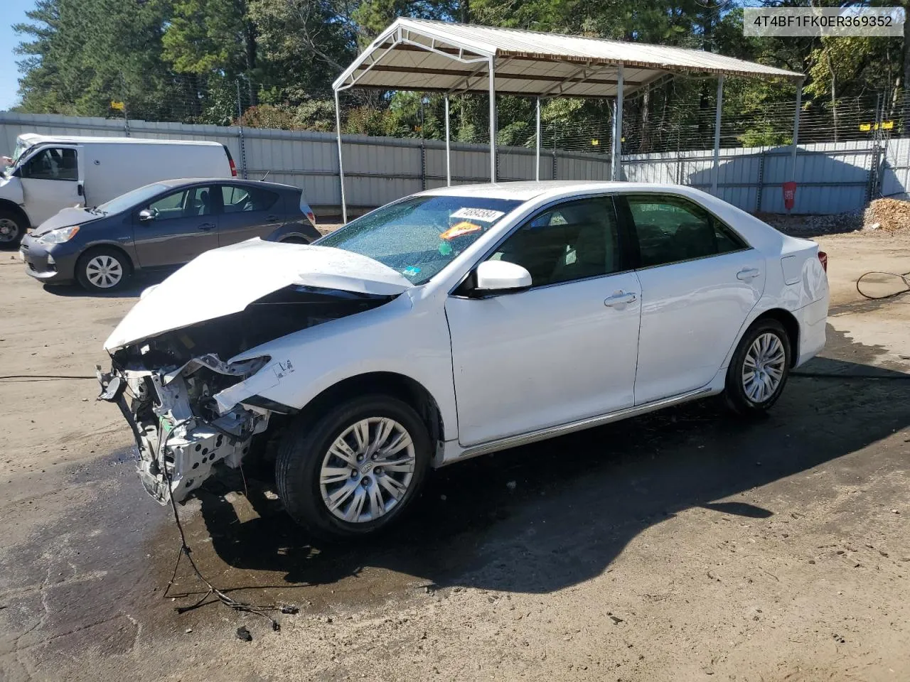 2014 Toyota Camry L VIN: 4T4BF1FK0ER369352 Lot: 74884584