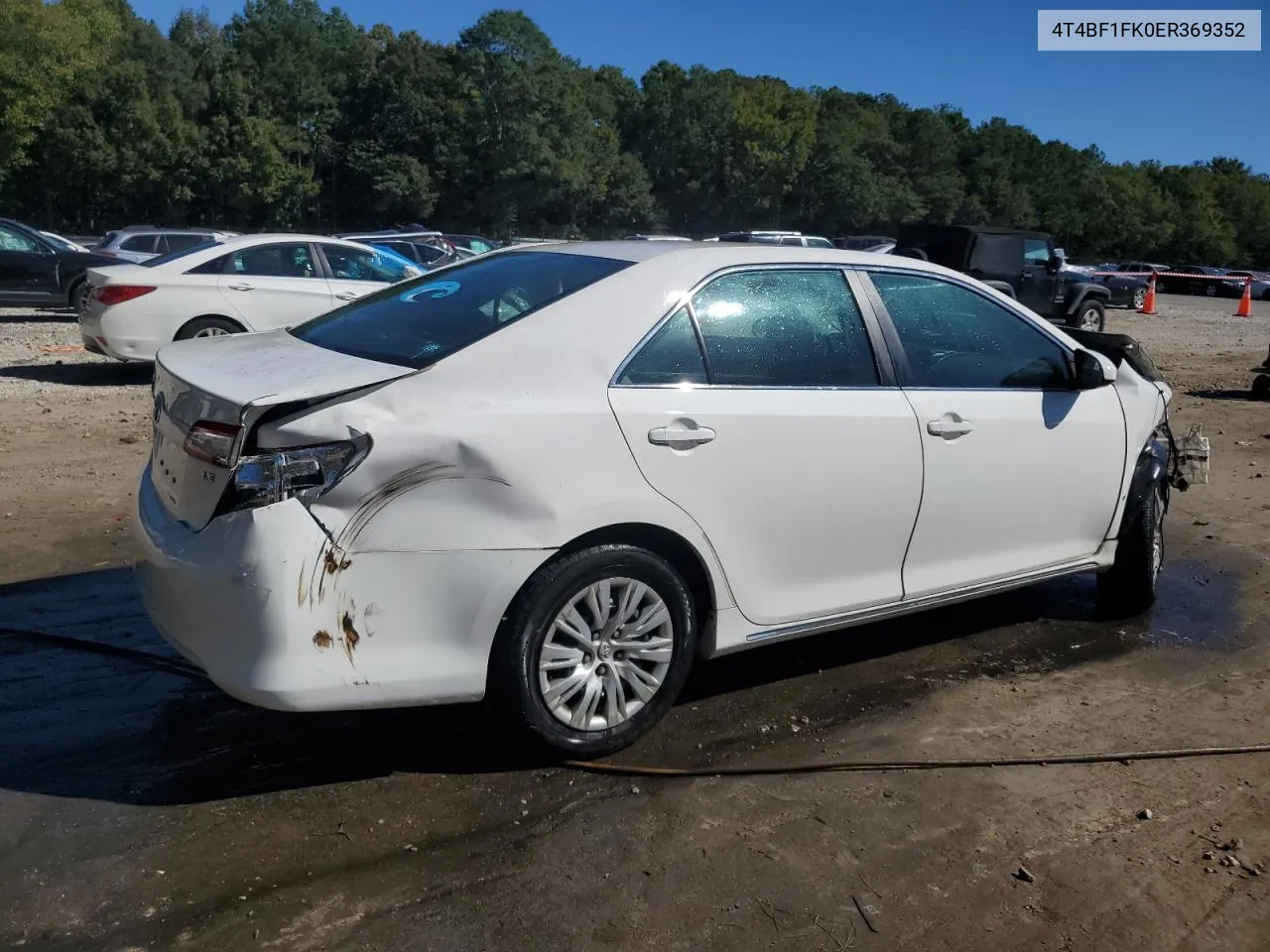 2014 Toyota Camry L VIN: 4T4BF1FK0ER369352 Lot: 74884584