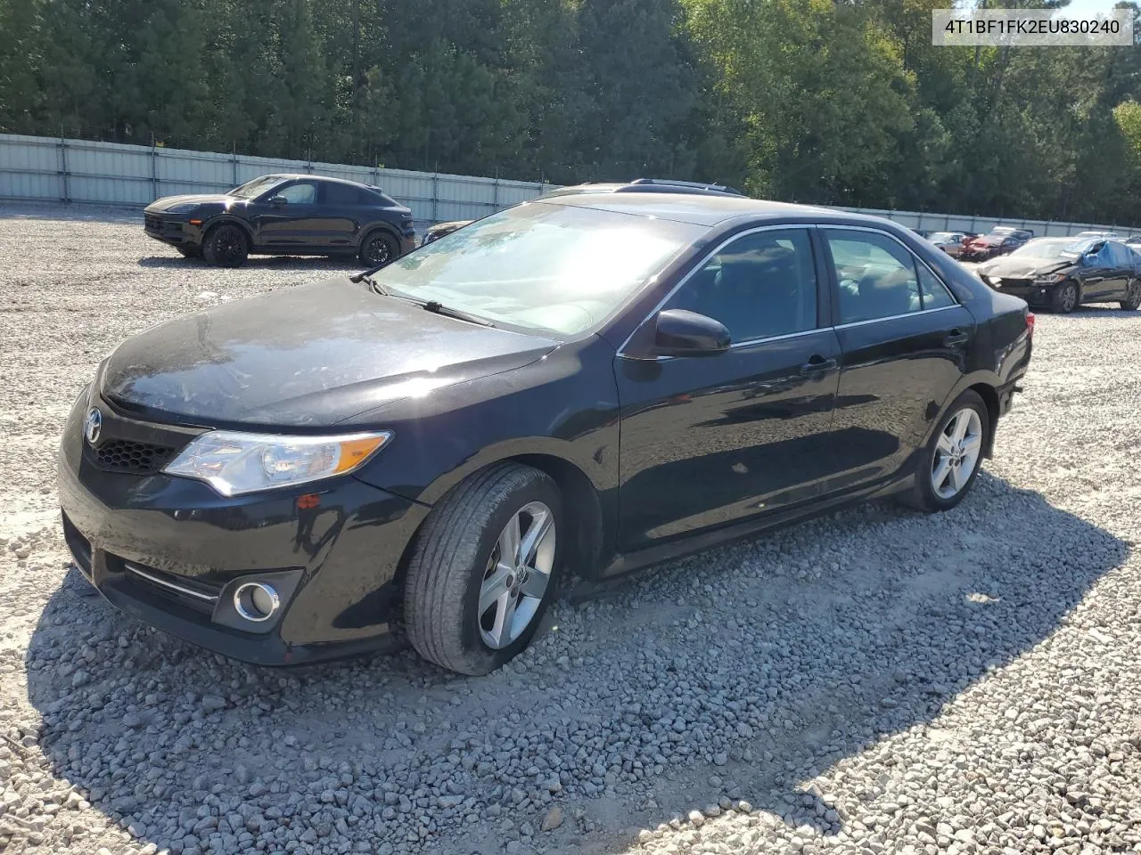 2014 Toyota Camry L VIN: 4T1BF1FK2EU830240 Lot: 75248974