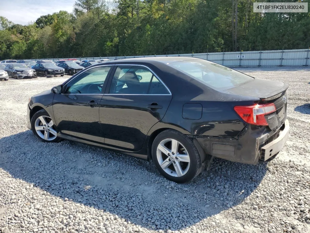 2014 Toyota Camry L VIN: 4T1BF1FK2EU830240 Lot: 75248974