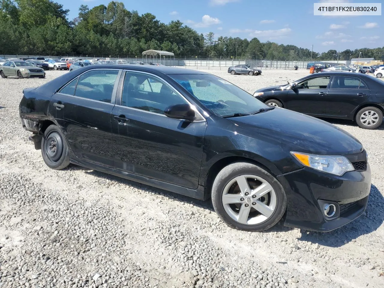 2014 Toyota Camry L VIN: 4T1BF1FK2EU830240 Lot: 75248974