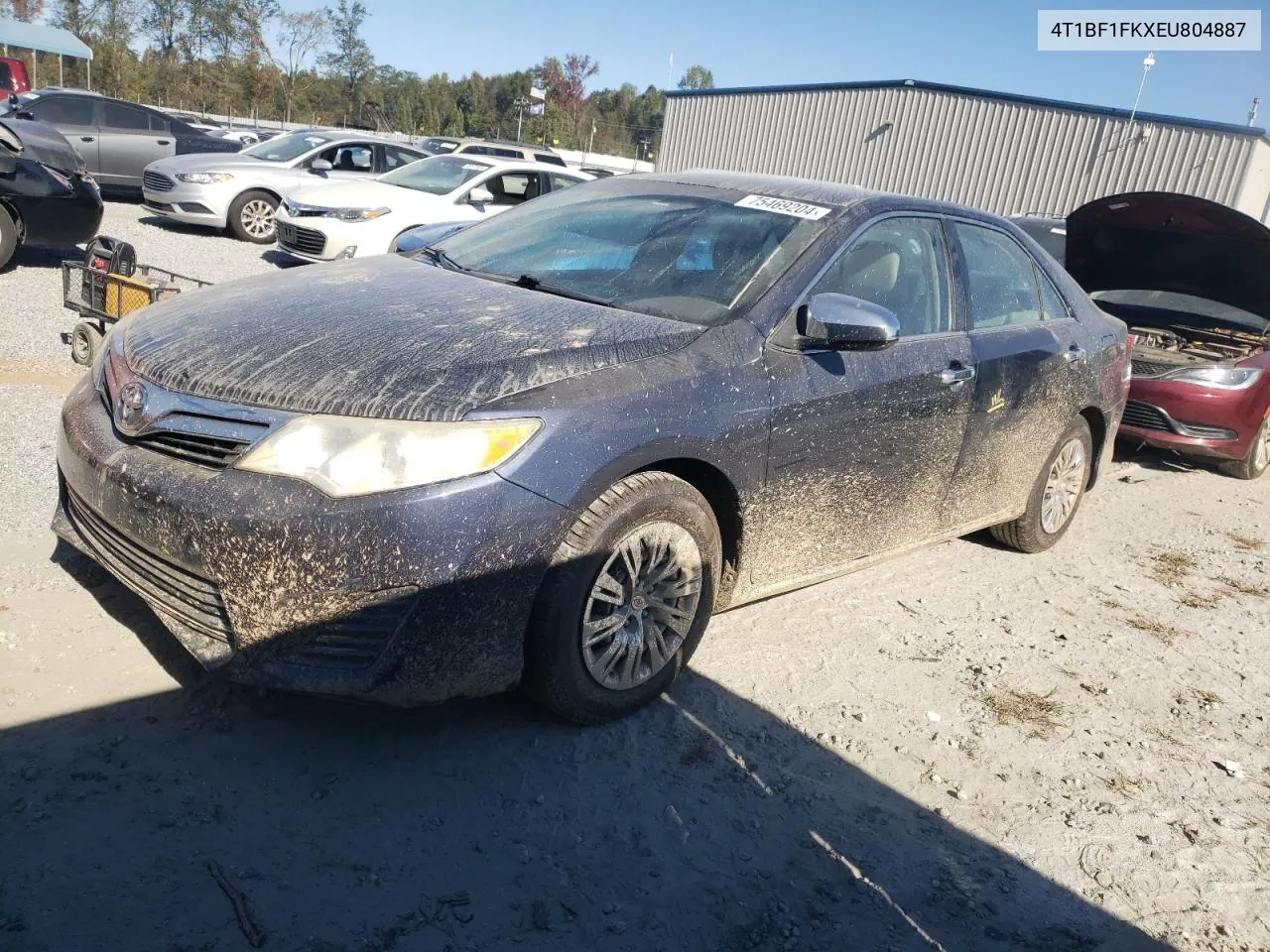 2014 Toyota Camry L VIN: 4T1BF1FKXEU804887 Lot: 75469204