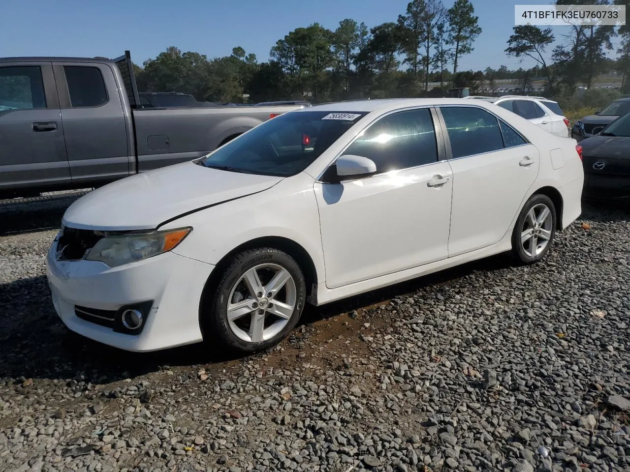 2014 Toyota Camry L VIN: 4T1BF1FK3EU760733 Lot: 75830914