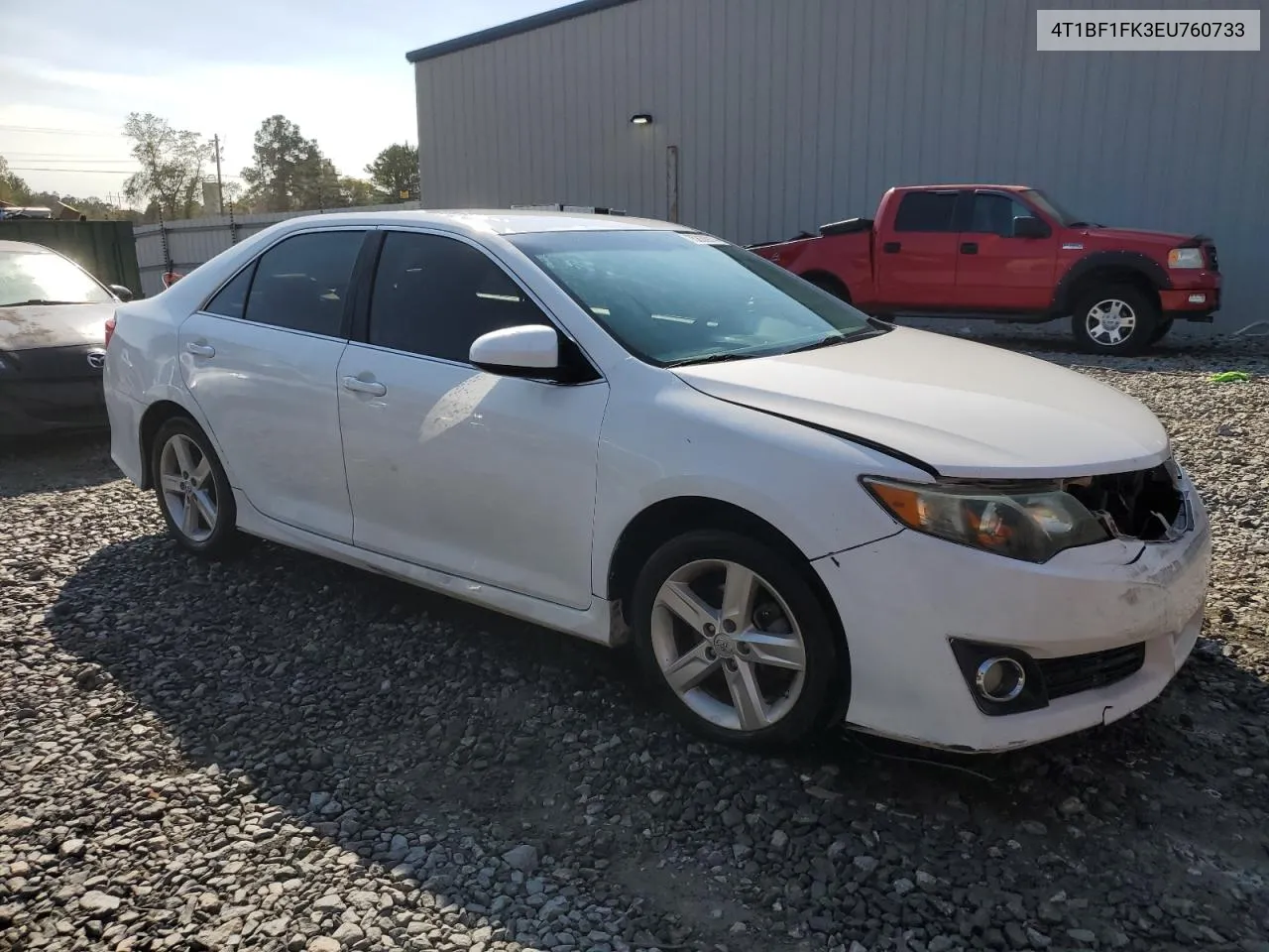 2014 Toyota Camry L VIN: 4T1BF1FK3EU760733 Lot: 75830914