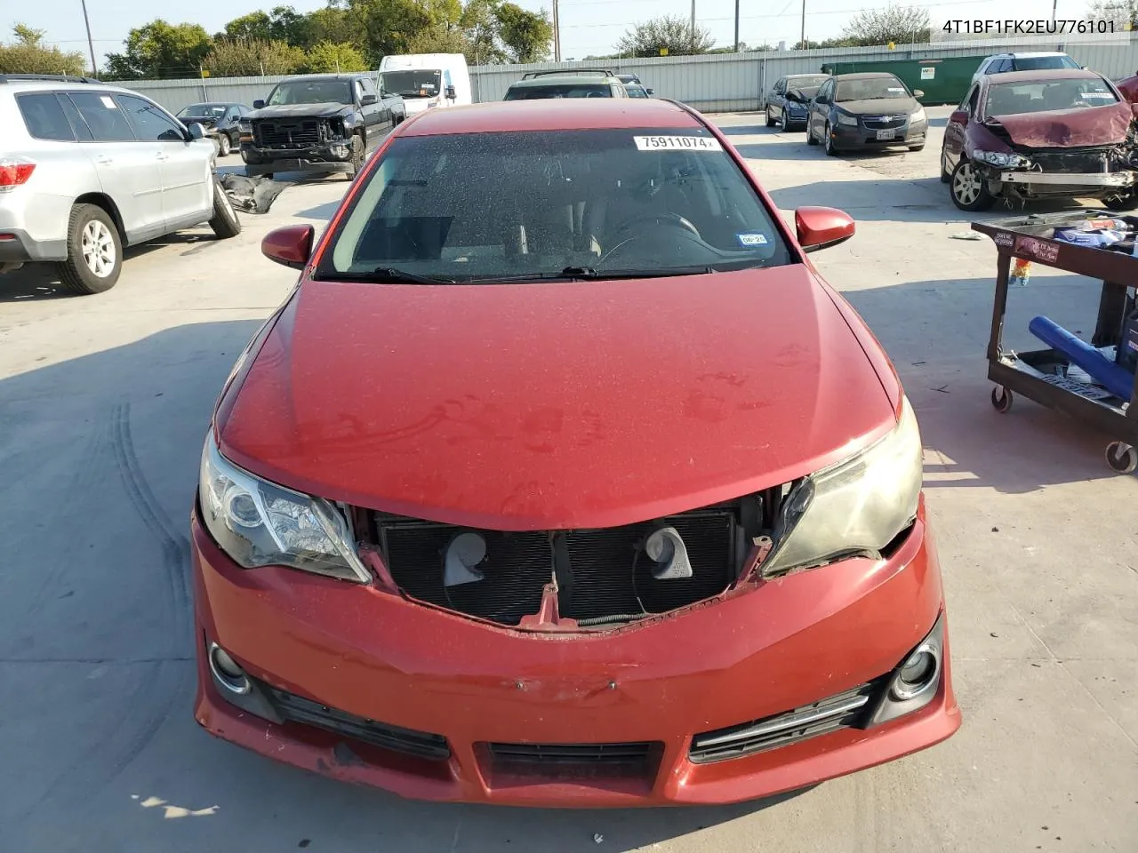 2014 Toyota Camry L VIN: 4T1BF1FK2EU776101 Lot: 75911074