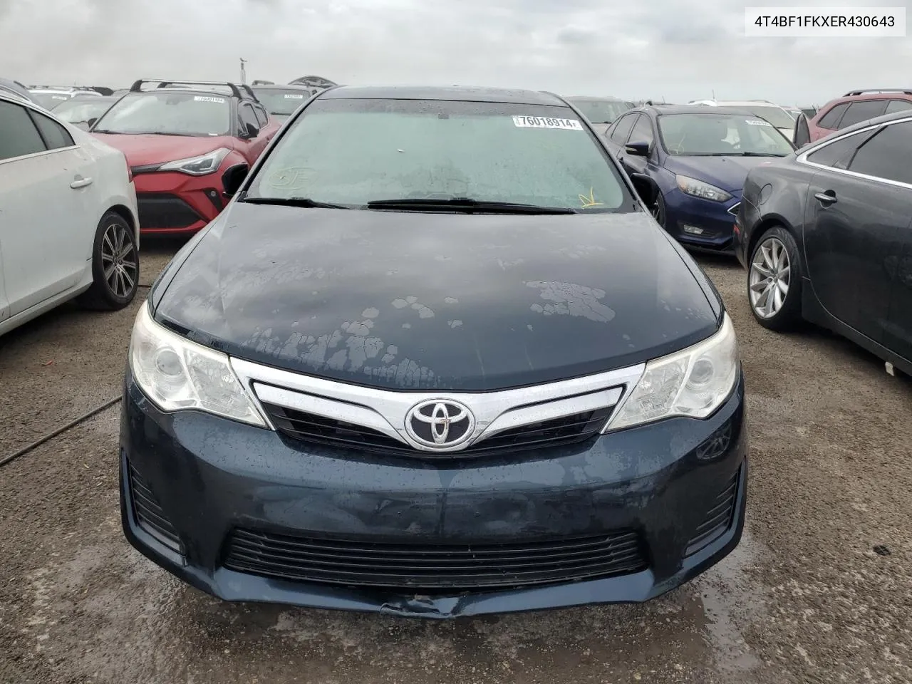 2014 Toyota Camry L VIN: 4T4BF1FKXER430643 Lot: 76018914