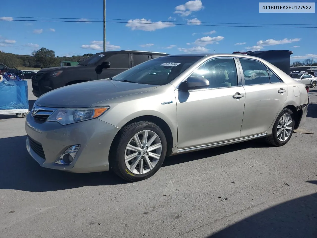 2014 Toyota Camry Hybrid VIN: 4T1BD1FK3EU127932 Lot: 76561654