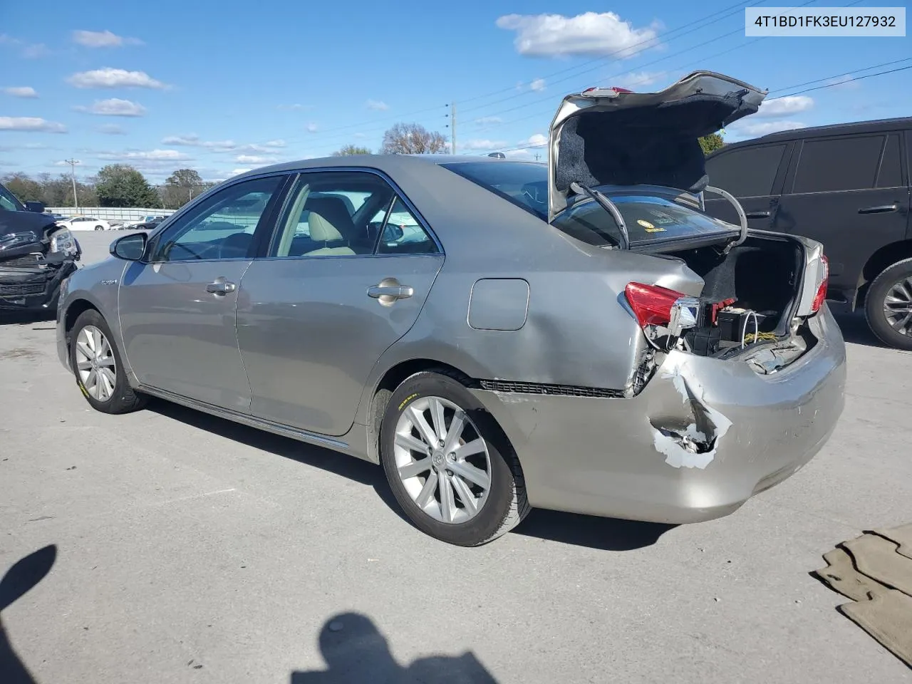 2014 Toyota Camry Hybrid VIN: 4T1BD1FK3EU127932 Lot: 76561654