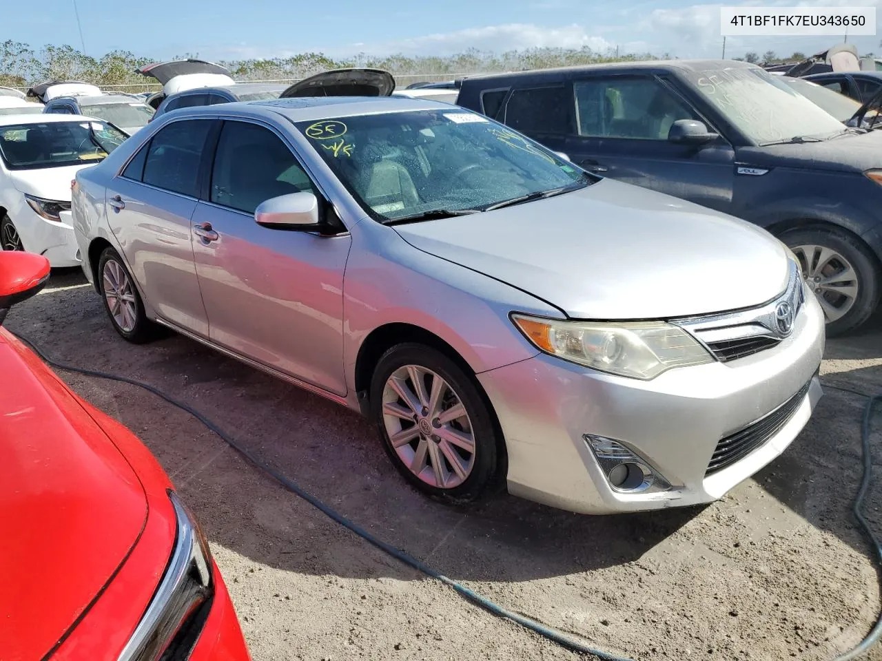 2014 Toyota Camry L VIN: 4T1BF1FK7EU343650 Lot: 76627574