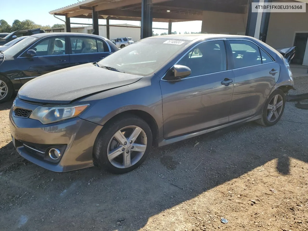 2014 Toyota Camry L VIN: 4T1BF1FK0EU316368 Lot: 76748604