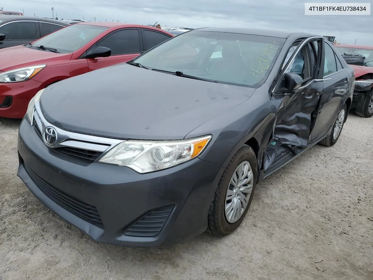 2014 Toyota Camry L VIN: 4T1BF1FK4EU738434 Lot: 76814974