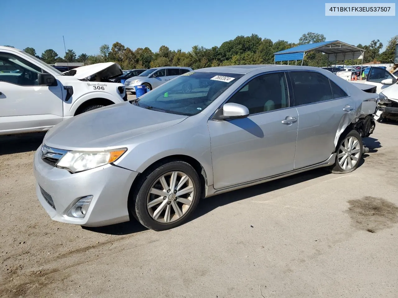 2014 Toyota Camry Se VIN: 4T1BK1FK3EU537507 Lot: 76832624