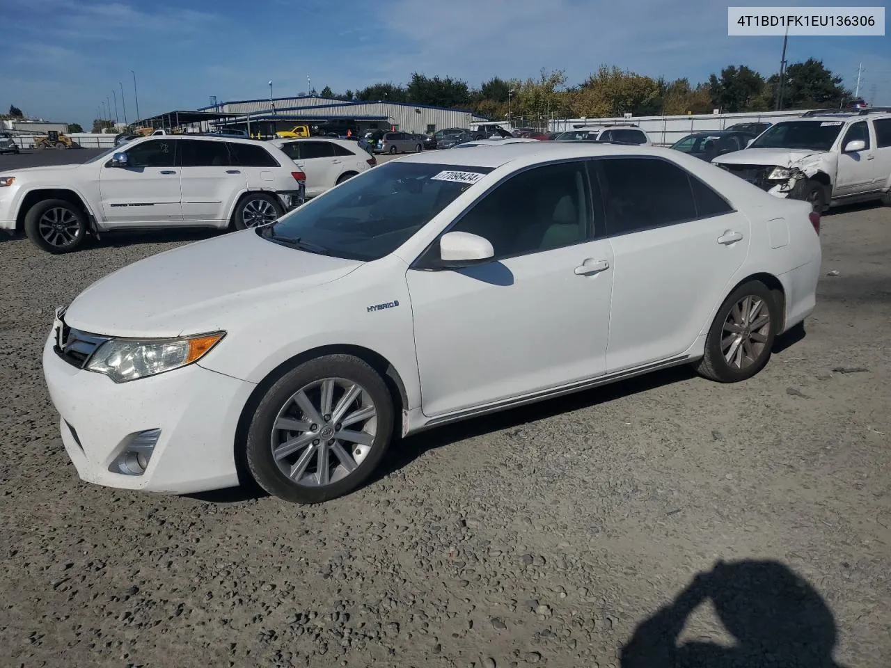 2014 Toyota Camry Hybrid VIN: 4T1BD1FK1EU136306 Lot: 77098434