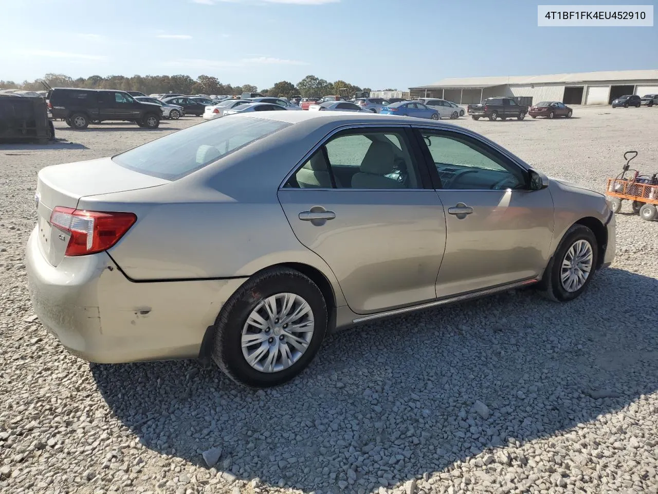 2014 Toyota Camry L VIN: 4T1BF1FK4EU452910 Lot: 77585294