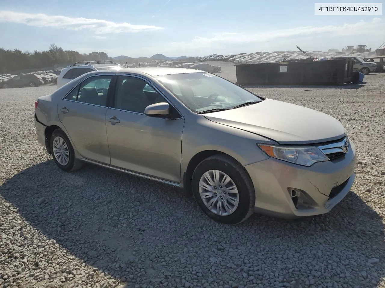 2014 Toyota Camry L VIN: 4T1BF1FK4EU452910 Lot: 77585294