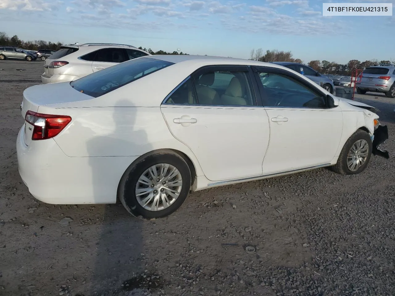 2014 Toyota Camry L VIN: 4T1BF1FK0EU421315 Lot: 77990474