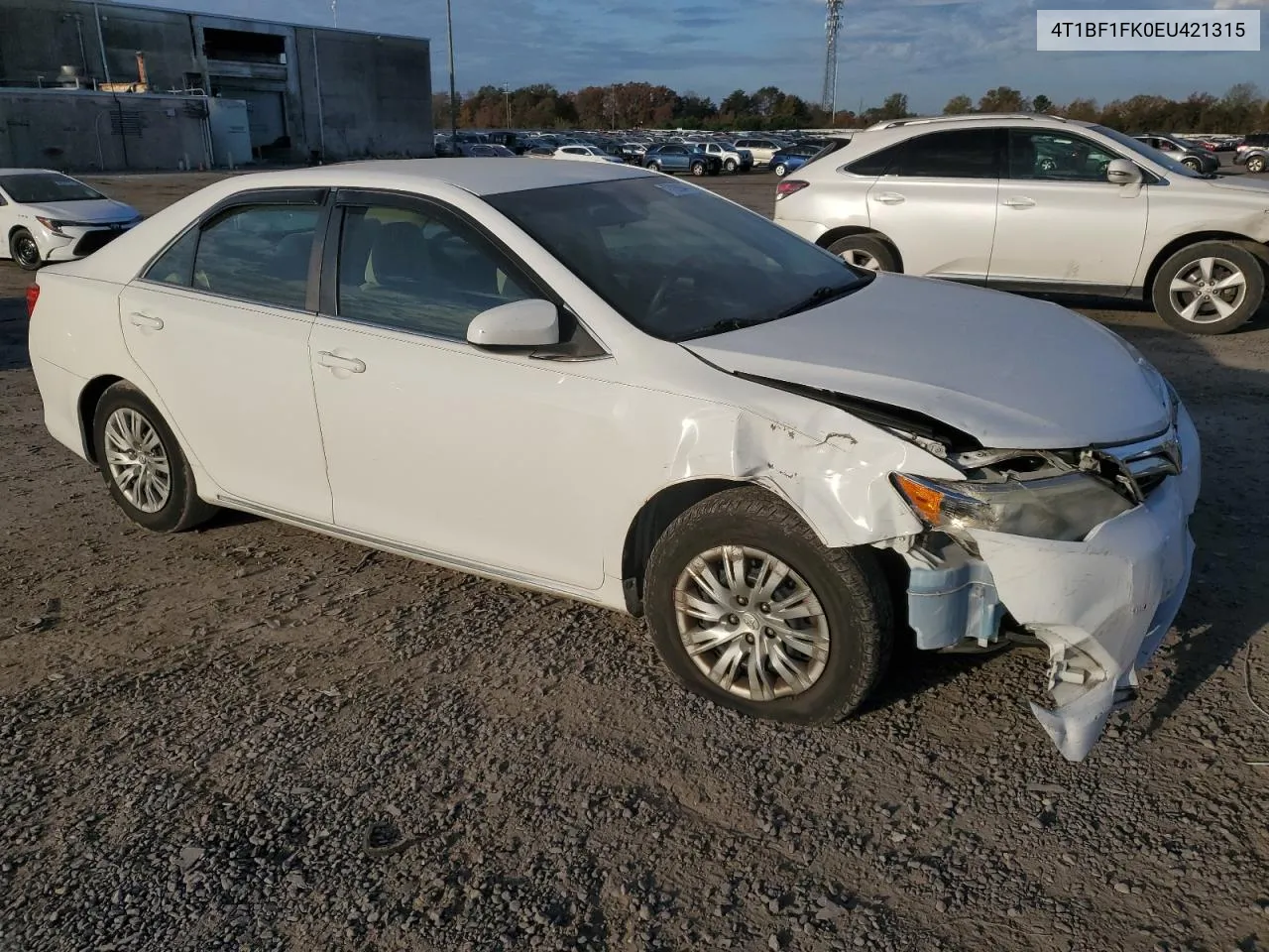 2014 Toyota Camry L VIN: 4T1BF1FK0EU421315 Lot: 77990474