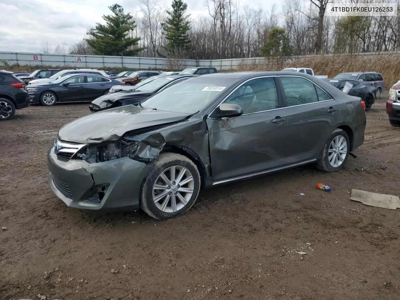 2014 Toyota Camry Hybrid VIN: 4T1BD1FK0EU126253 Lot: 78059514