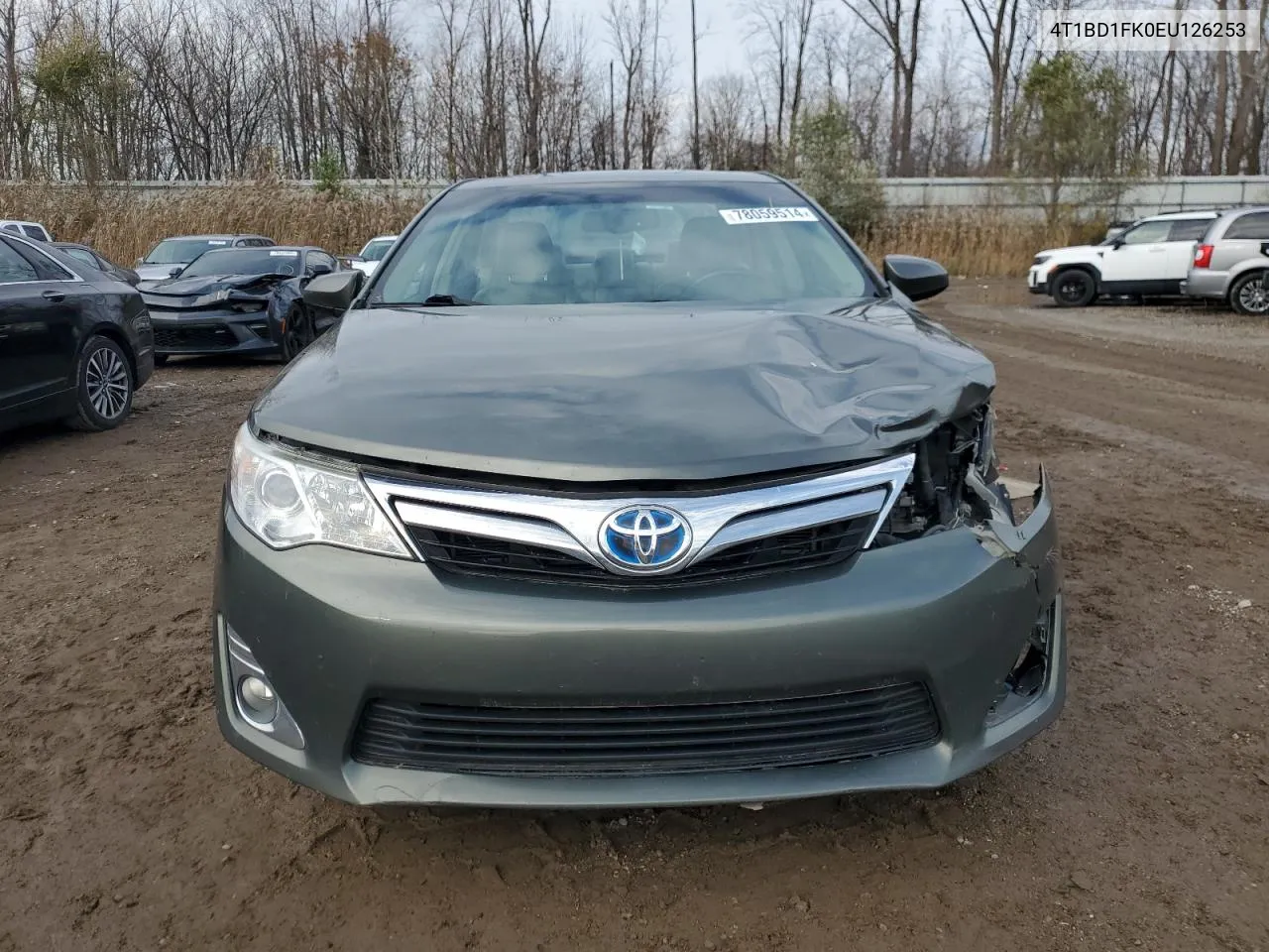 2014 Toyota Camry Hybrid VIN: 4T1BD1FK0EU126253 Lot: 78059514