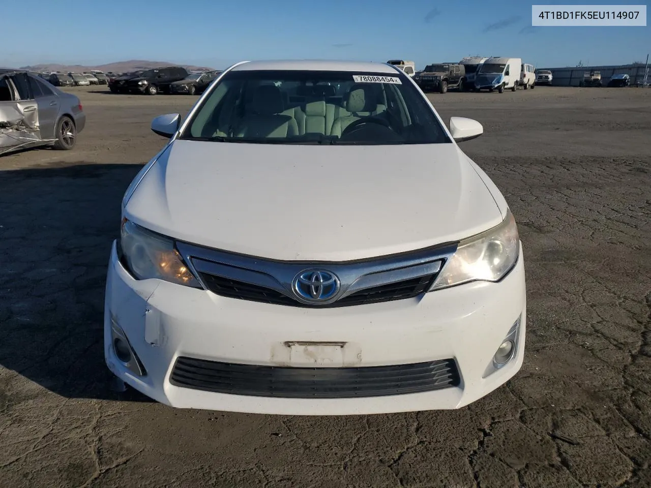 2014 Toyota Camry Hybrid VIN: 4T1BD1FK5EU114907 Lot: 78088454