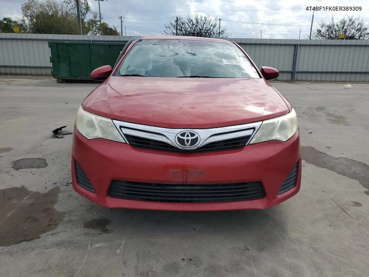 2014 Toyota Camry L VIN: 4T4BF1FK0ER389309 Lot: 78210464