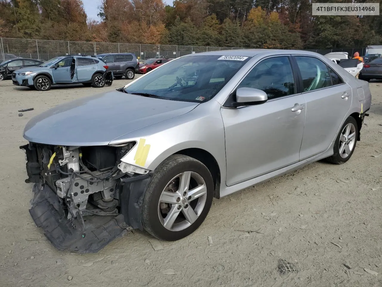 2014 Toyota Camry L VIN: 4T1BF1FK3EU314968 Lot: 78392094