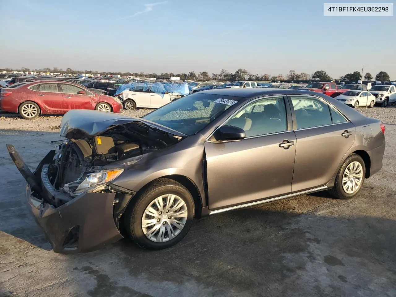 2014 Toyota Camry L VIN: 4T1BF1FK4EU362298 Lot: 78443424