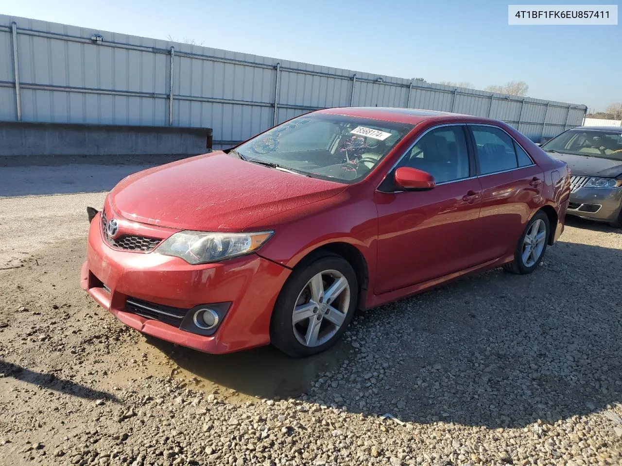 2014 Toyota Camry L VIN: 4T1BF1FK6EU857411 Lot: 78568174