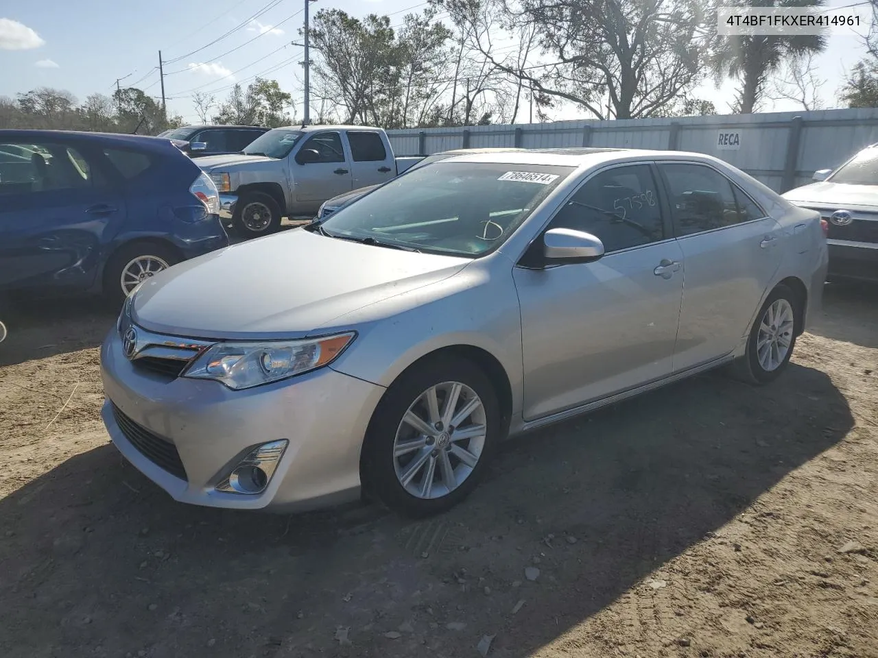 2014 Toyota Camry L VIN: 4T4BF1FKXER414961 Lot: 78646514