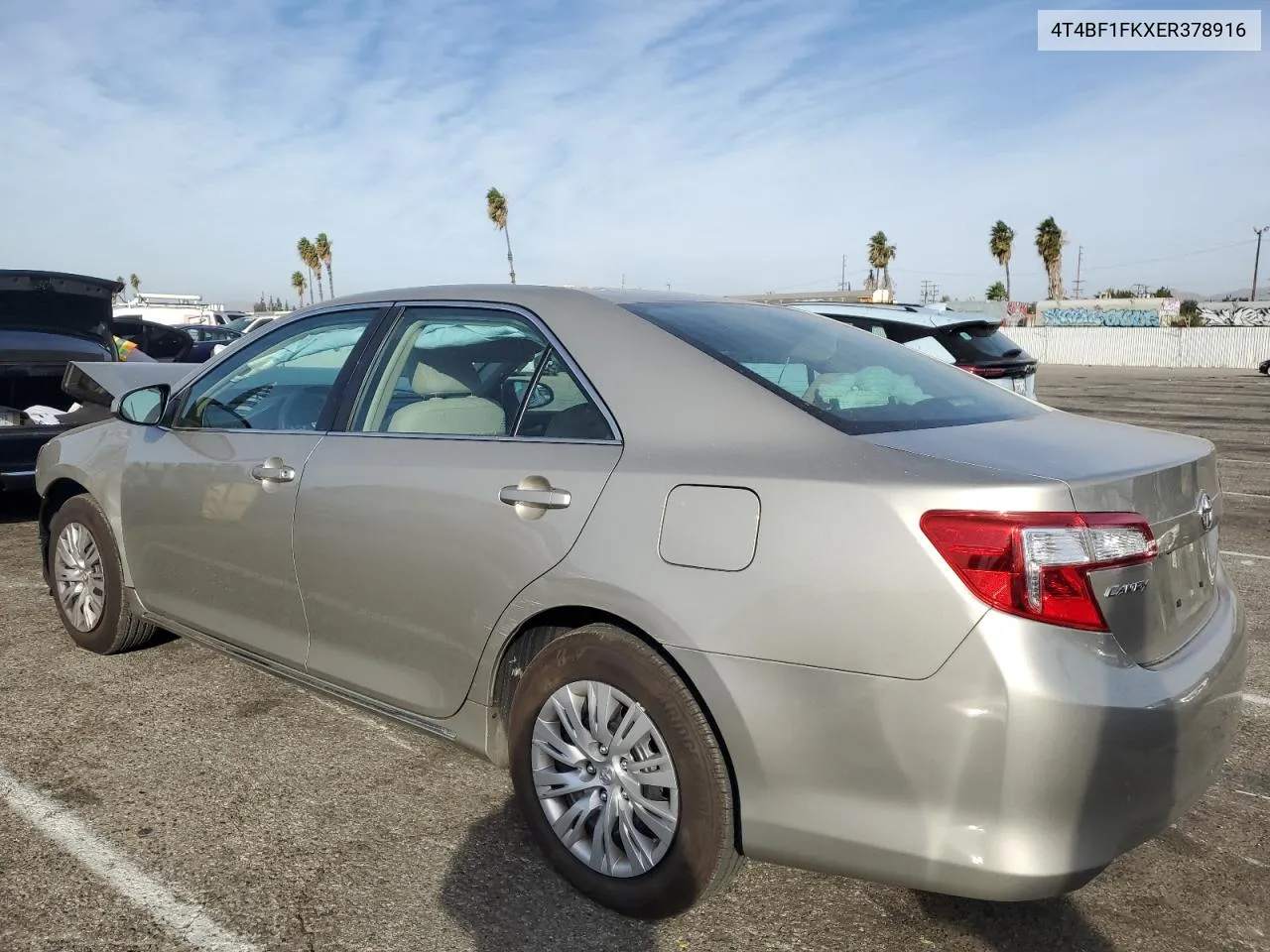 2014 Toyota Camry L VIN: 4T4BF1FKXER378916 Lot: 78752374