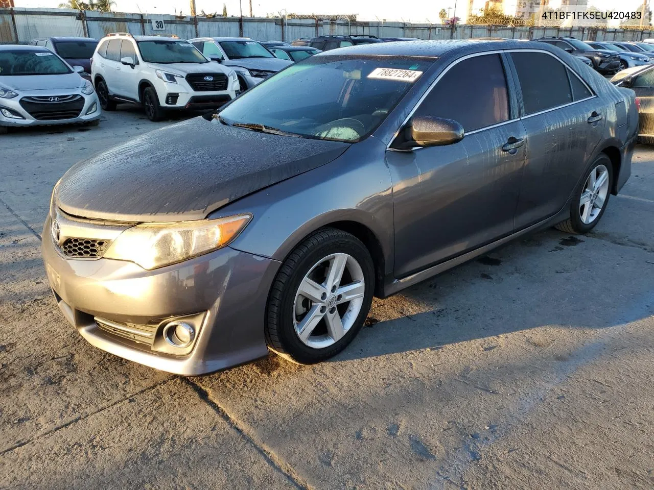 2014 Toyota Camry L VIN: 4T1BF1FK5EU420483 Lot: 78827264