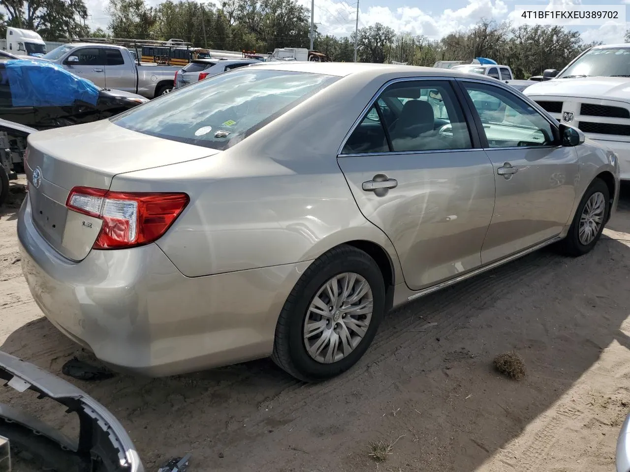 2014 Toyota Camry L VIN: 4T1BF1FKXEU389702 Lot: 78841364