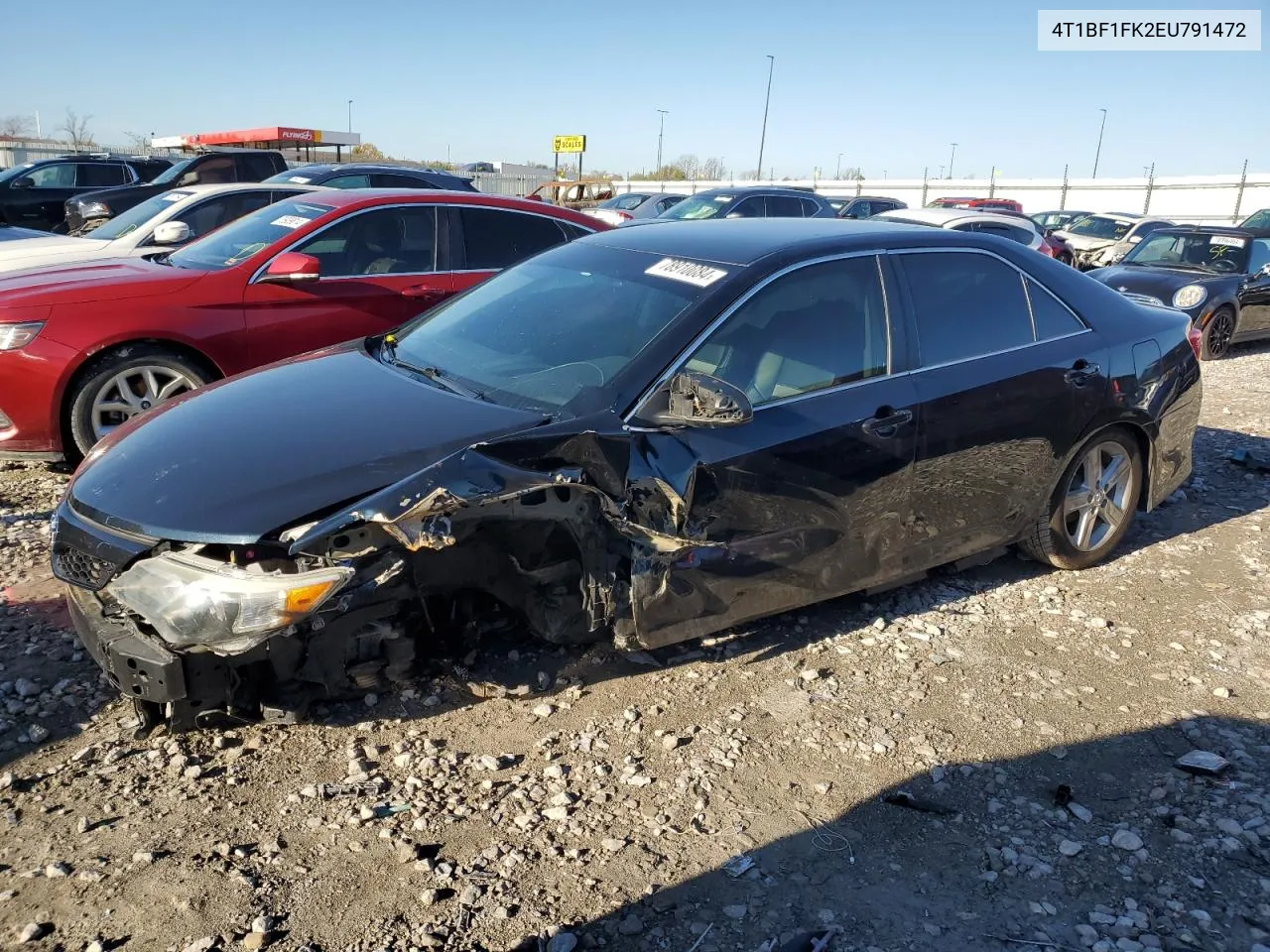 2014 Toyota Camry L VIN: 4T1BF1FK2EU791472 Lot: 78910084