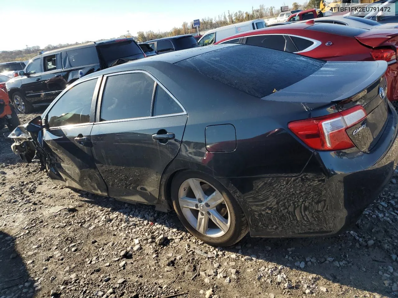 2014 Toyota Camry L VIN: 4T1BF1FK2EU791472 Lot: 78910084