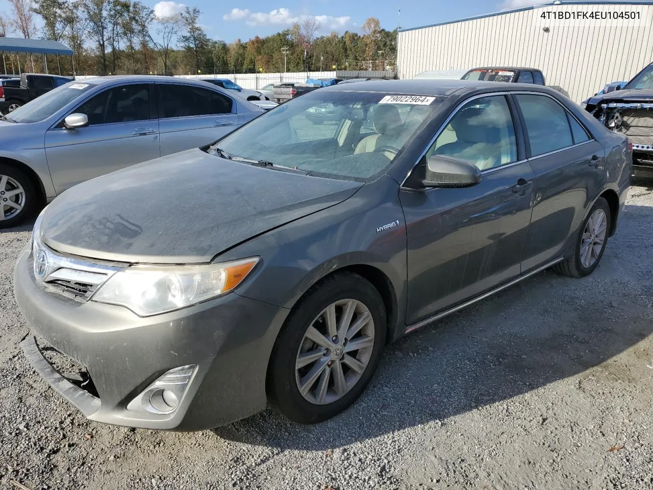 2014 Toyota Camry Hybrid VIN: 4T1BD1FK4EU104501 Lot: 79022964