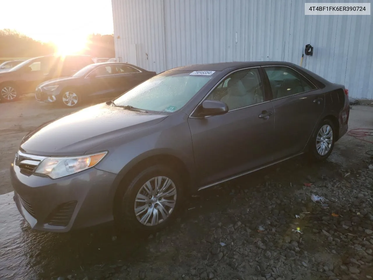 2014 Toyota Camry L VIN: 4T4BF1FK6ER390724 Lot: 79049354