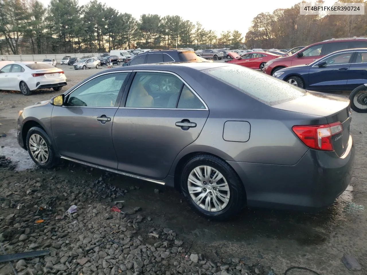 2014 Toyota Camry L VIN: 4T4BF1FK6ER390724 Lot: 79049354