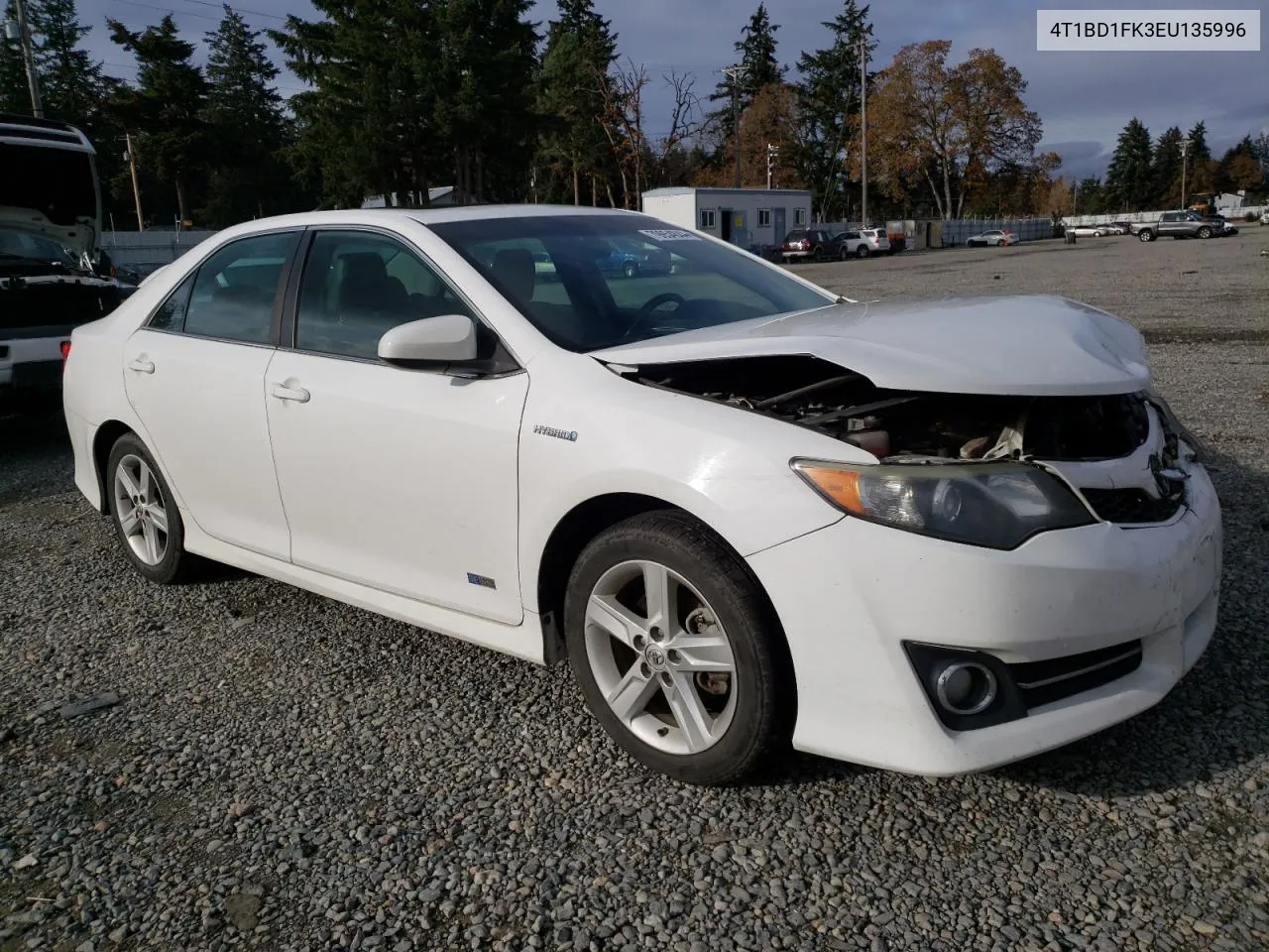 2014 Toyota Camry Hybrid VIN: 4T1BD1FK3EU135996 Lot: 79954844